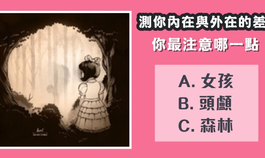【你最注意哪一點】測你內在與外在的差別
