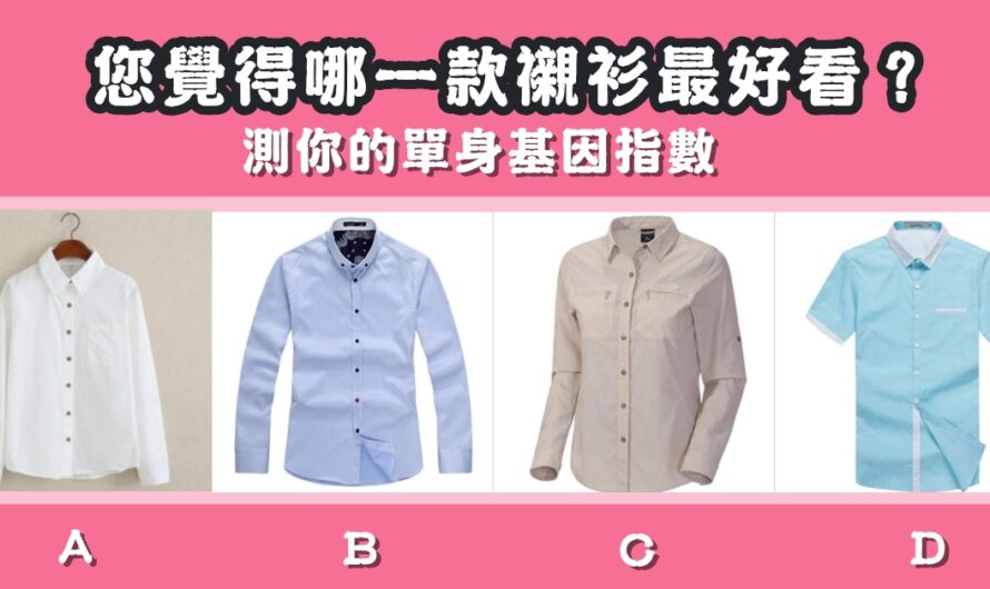 【哪一款襯衫最好看】測你的單身基因指數