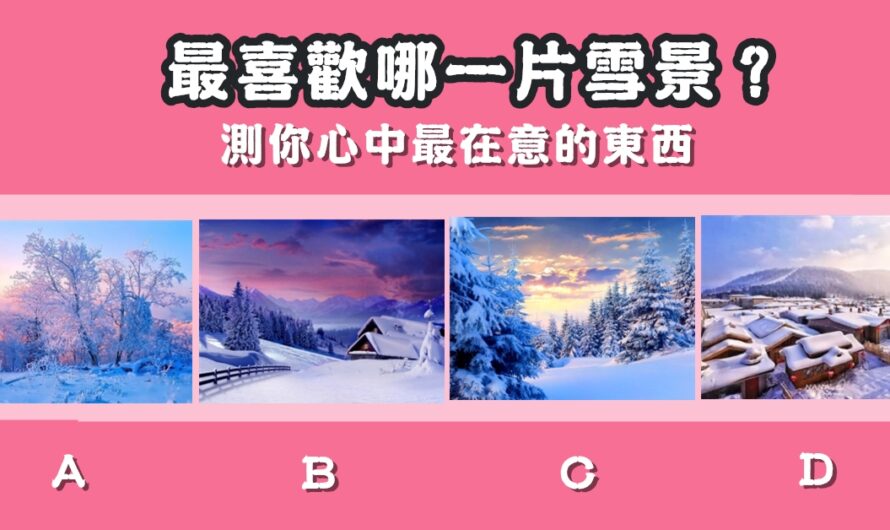 【最喜歡哪一片雪景】測您心中最在意的東西