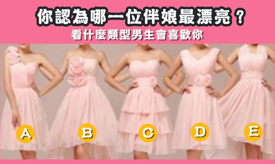 【哪位伴娘最漂亮】看什麼類型男生會喜歡您