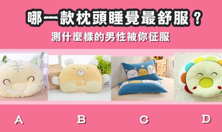 【哪款枕頭睡覺最舒服】測什麼樣的男性被您征服