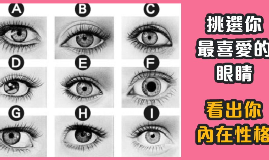 【最喜愛哪一只眼睛】看出您的內在性格