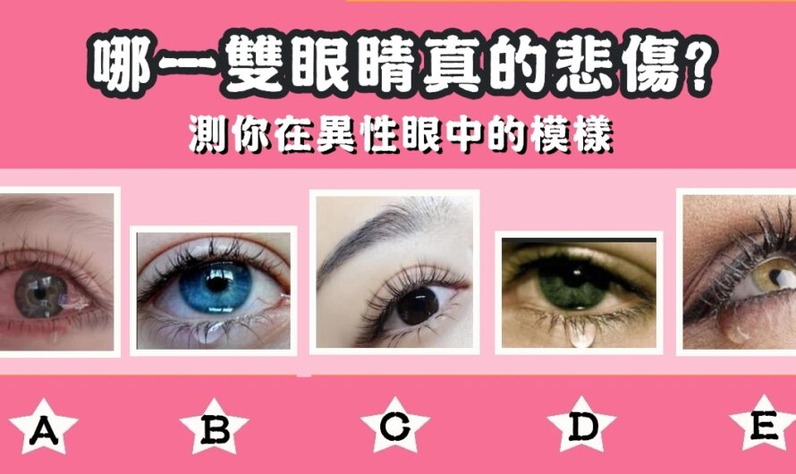 【哪一雙眼睛真的悲傷】測您在異性眼中的模樣