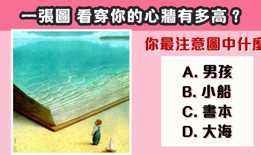 【最注意圖中什麼】看穿您的心牆