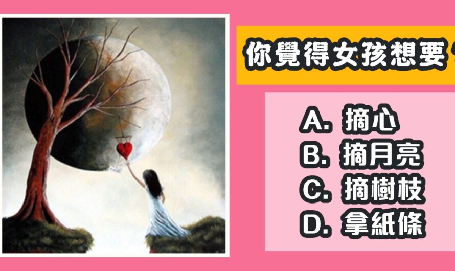 【您覺得女孩想要】測您的疑心病有多重