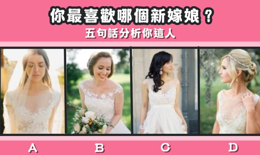 【最喜歡哪個新嫁娘】五句話分析您這人
