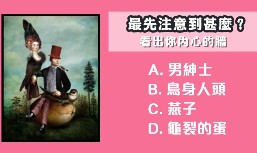 【網絡瘋傳測驗】看出您內心的牆