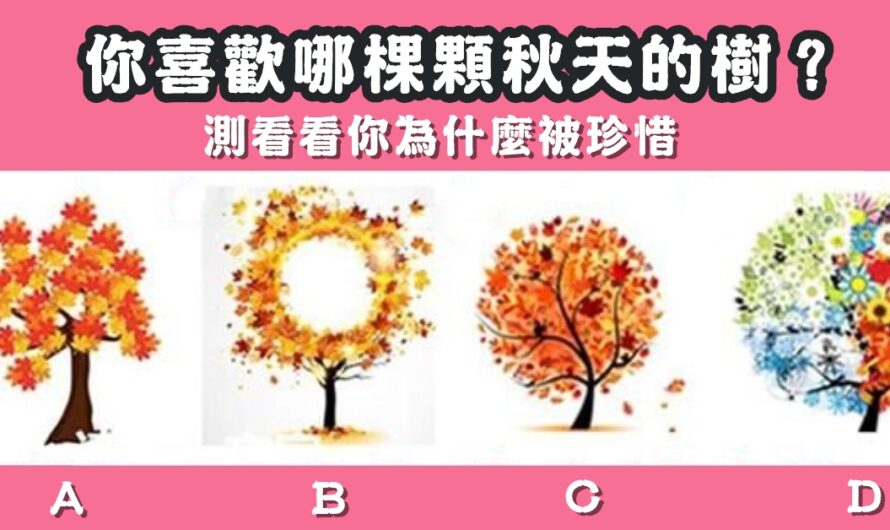 【最喜歡哪棵顆秋天的樹】測您為什麼被珍惜