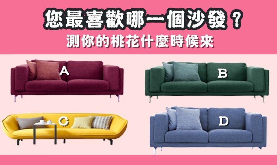 【最喜歡哪一個沙發】測桃花什麼時候來