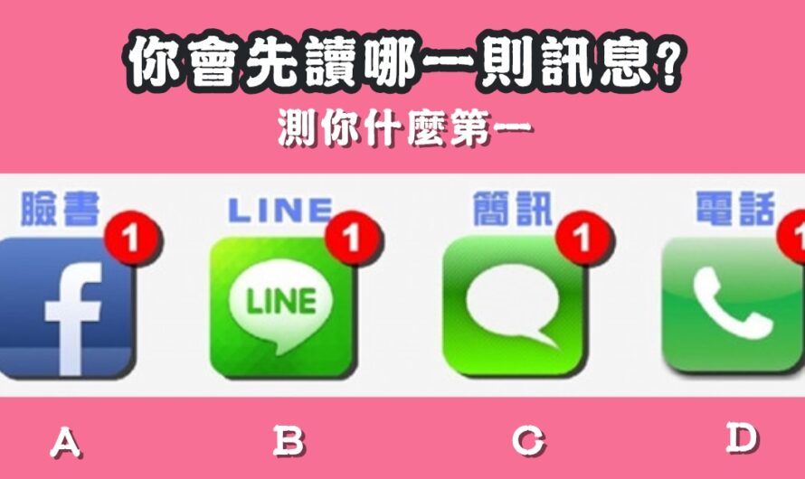 【您會先讀哪一則訊息】測您什麼性格第一