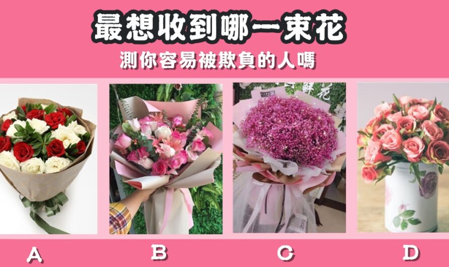 【最想收到哪束花】測您容易被欺負