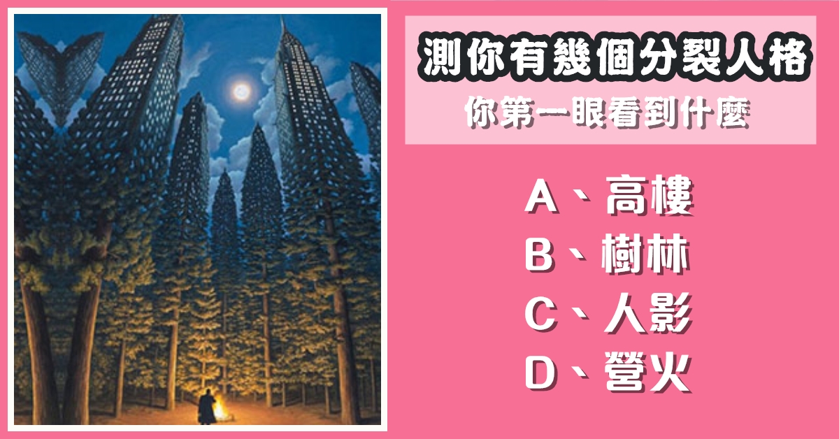 第一眼，看到什麼，幾個，分裂，人格，心理測驗，星座寶寶