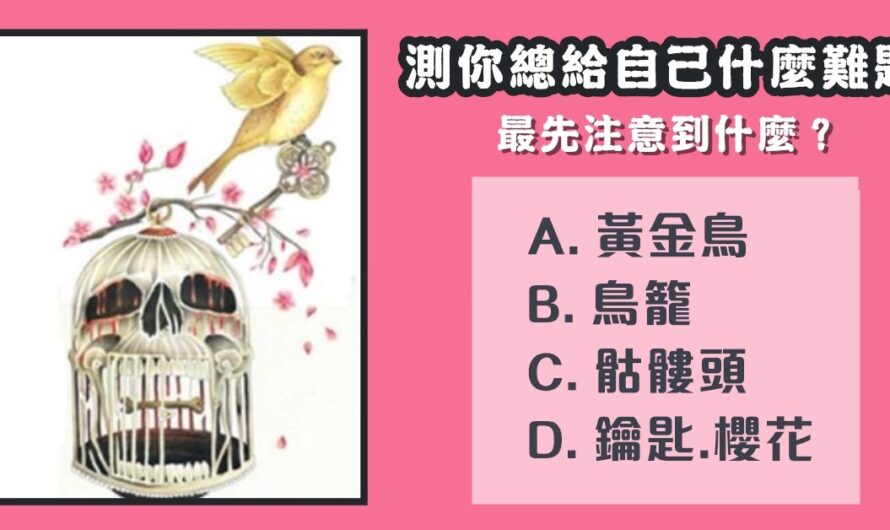 【德國圖像測驗】測您總給自己什麼難題