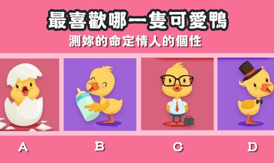 【最喜歡的一隻鴨】測您的命定情人的個性