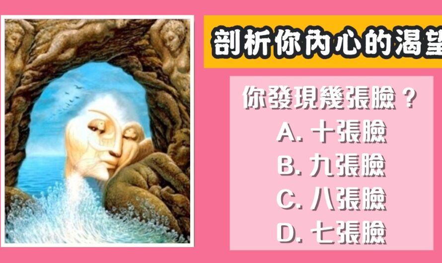 【一共發現了幾張臉】剖析內心的渴望
