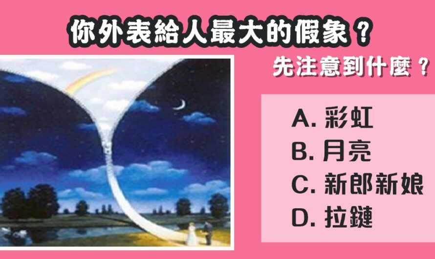 【最先注意到什麼】測外表給人最大的假象