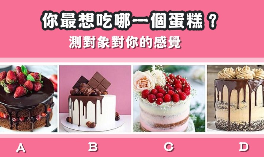 【最想吃哪個蛋糕】測未來的另一半類型