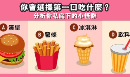 吃快餐，第一口，私底下，小怪癖，心理測驗，星座寶寶