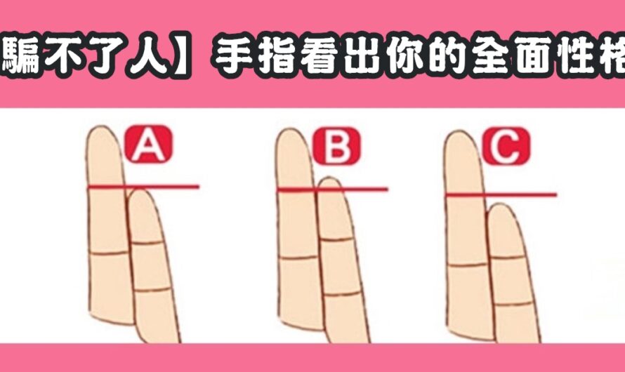騙不了人【手指看出您的全面性格】