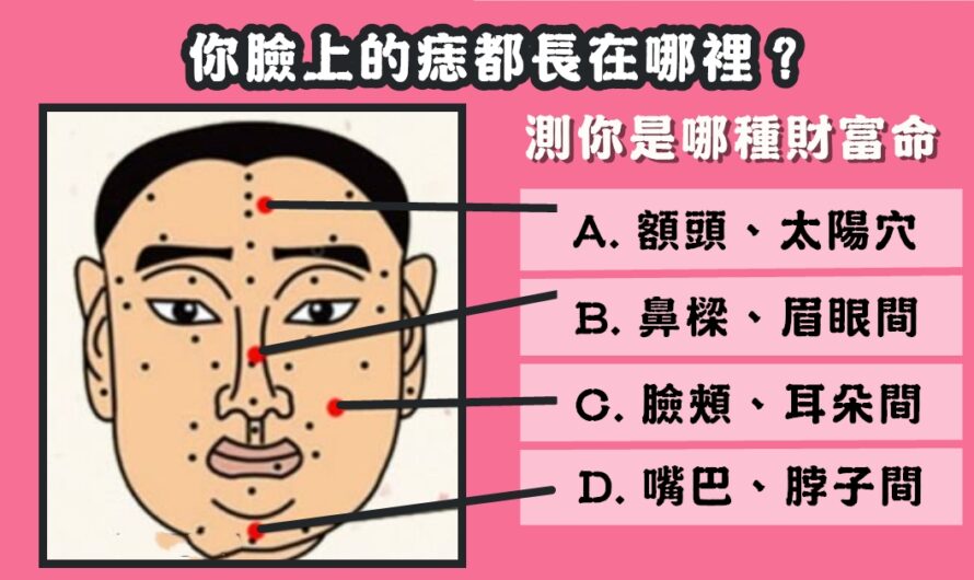【臉上的痣】測這輩子哪種財富命